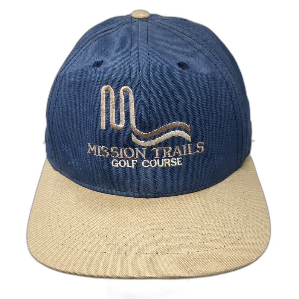 Imperial Baseball Cap Blue Beige One Size Mission Trails Golf Course Hat USA